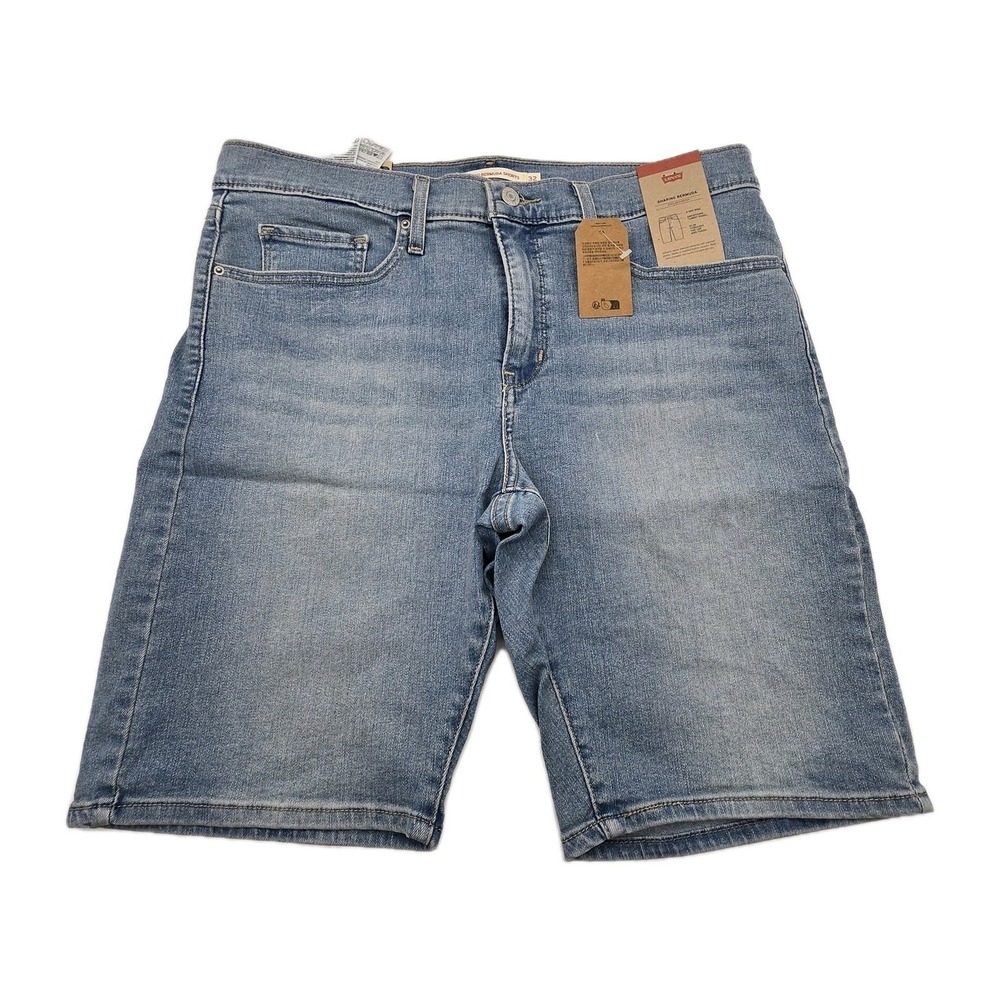 Levi's Women's‎ Shaping Bermuda Shorts Size 32 Stretch Mid Rise Slim Fit Denim